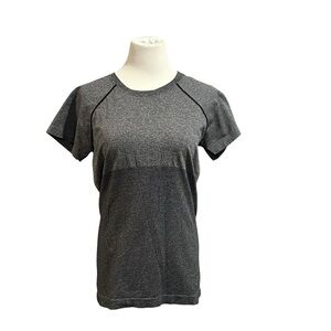 Eddie Bauer Gray Raglan Short Sleeve Fitted Tee